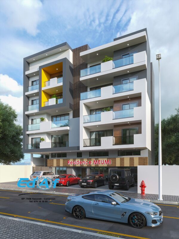 Conception et réalisation d'un immeuble de type RDC +MEZZANINE+04 étages à usage mixte. – Image 2